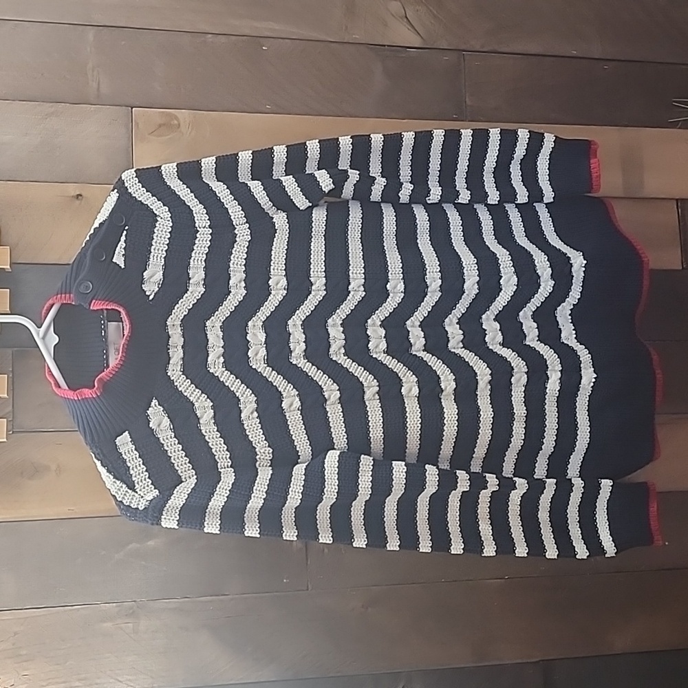 Loft striped cotton sweater size M